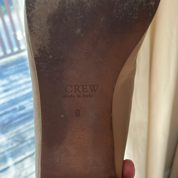 Beige J. Crew t-strap flats - Picture 2 of 3